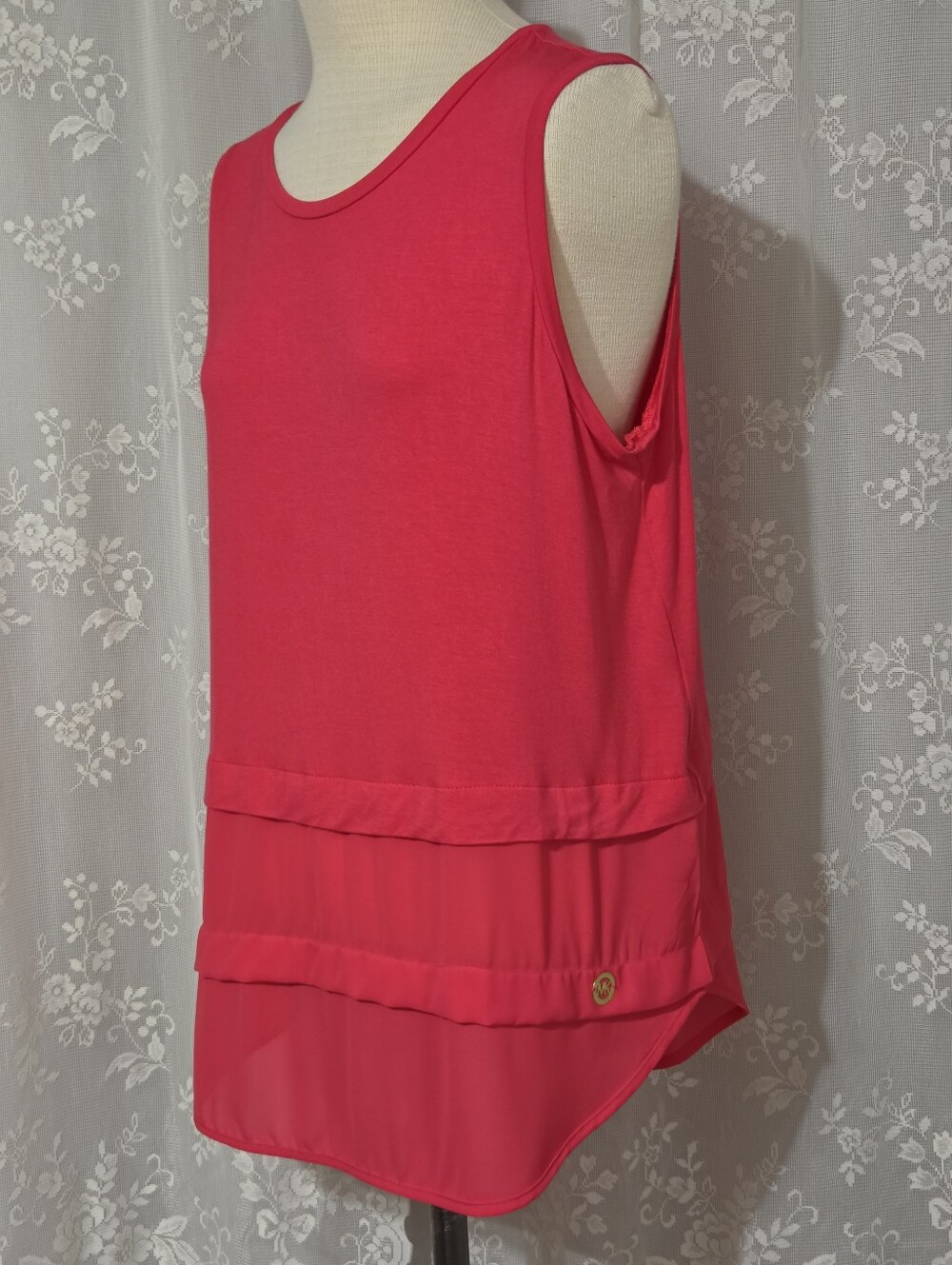 Michael Kors - Super Soft Sleeveless Crewneck Flowy Tank Top